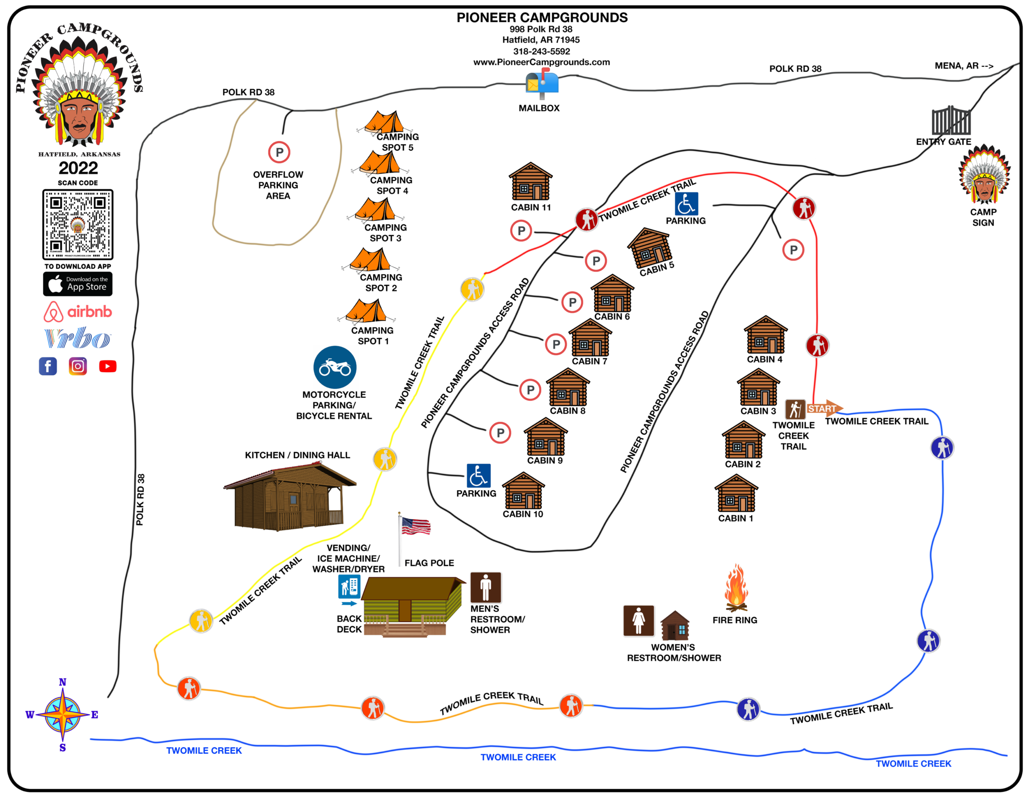 Pioneer Campgrounds Cabin Rentals & Experiences Hatfield, Arkansas