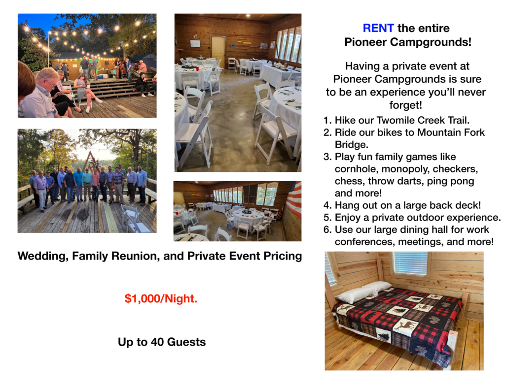 Pioneer Campgrounds Cabin Rentals & Experiences Hatfield, Arkansas